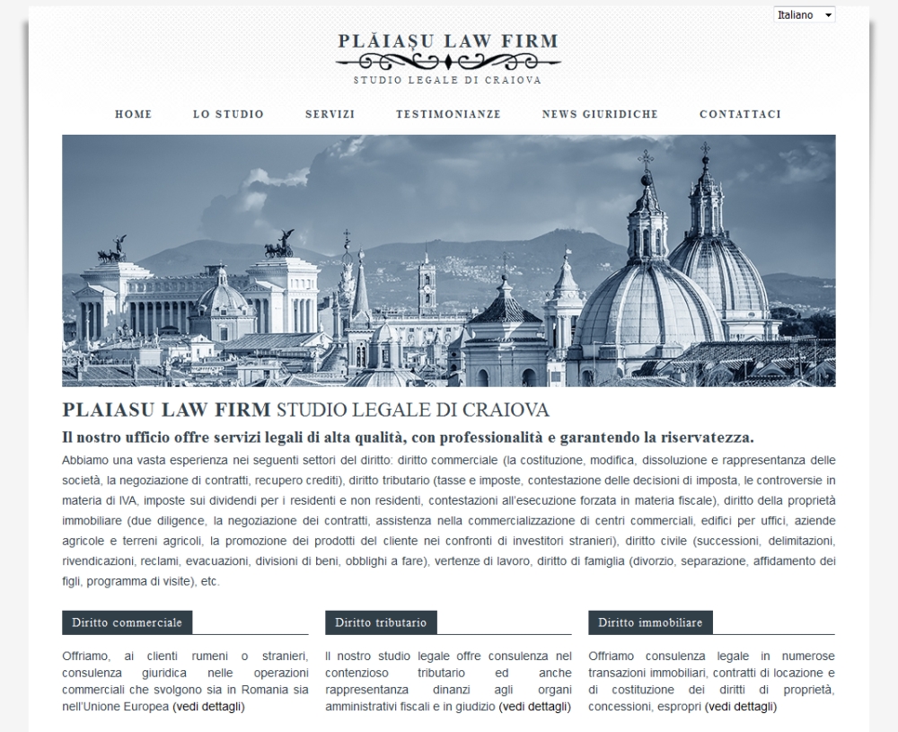 Web design for law office